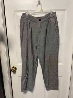 a new day women’s  Heather Gray Linen-Blend Chinos size 10
